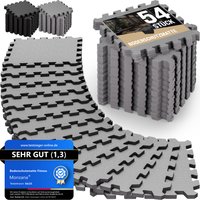 monzana® Bodenschutz-/Puzzlematten 54er-Set Grau 264x175x1cm