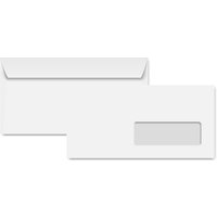Clairefontaine Briefumschläge DL, 110 x 220 mm, weiß