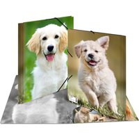 HERMA Eckspannermappe, Hunde, aus PP, DIN A4