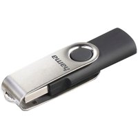 hama USB 2.0 Speicherstick, Rotate, 128 GB, schwarz/silber – Bild 2