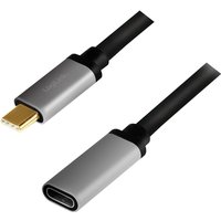 LogiLink USB 3.2 Verlängerungskabel, schwarz/grau, 0,5 m – Bild 2