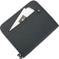 Alassio Schreibmappe, MILANO, A4, Lederimitat, schwarz