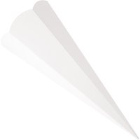 folia Schultüten-Zuschnitt, 6-eckig, 680 mm, weiß