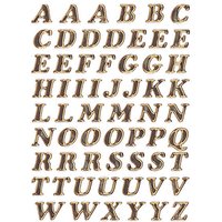 HERMA Buchstaben-Sticker A-Z, Prismaticfolie, gold, 8 mm – Bild 2