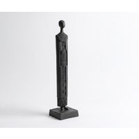 Figur Signum B12 x T12 x H51 cm Aluminium Basalt Gegossen