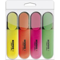 Kores Textmarker, BRIGHT LINER, 4er Etui