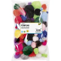 folia Pompons, 100 Stück, Größen und Farben sortiert – Bild 2