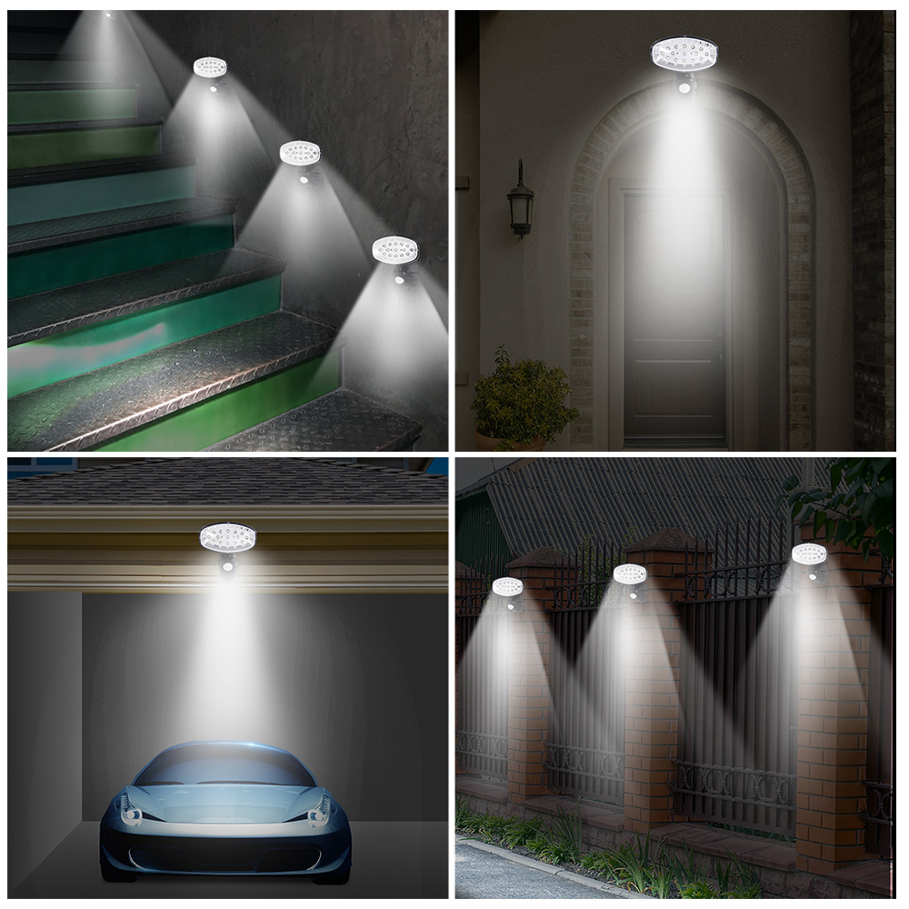 Deuba 991518 LED Solar-Wandlampe 3er-Set – Bild 3