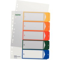 LEITZ Kunststoff-Register, Zahlen, A4 Überbreite, 1-10, PC-
