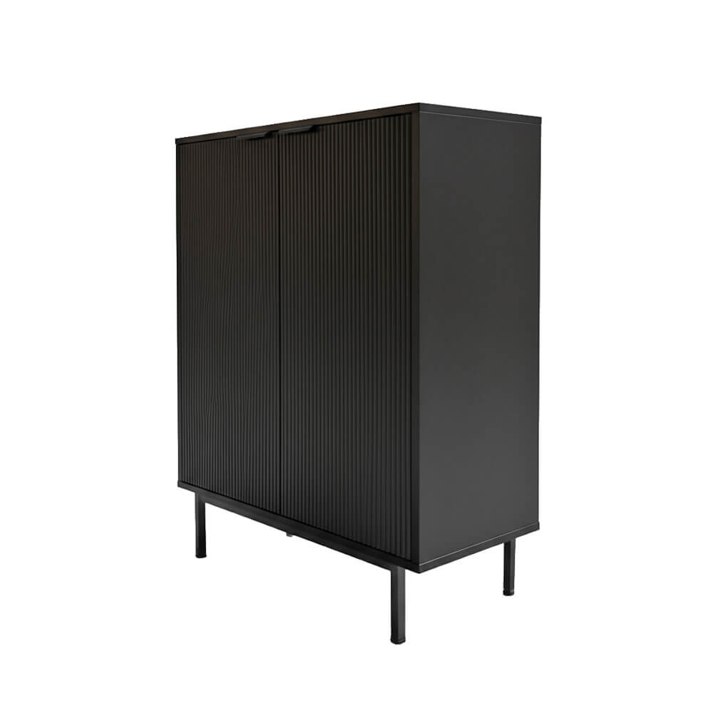 Sideboard NYLA Schwarz - 115 x 90 cm – Bild 3
