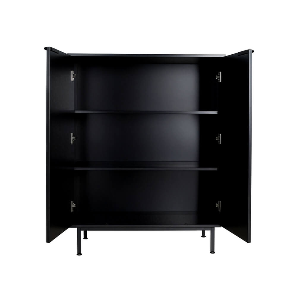 Sideboard NYLA Schwarz - 115 x 90 cm – Bild 6