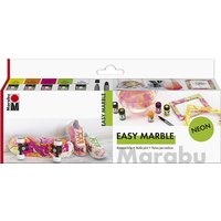Marabu Marmorierfarbe, easy marble, Set NEON – Bild 2