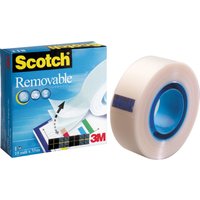 3M Scotch Klebefilm Removable 811, ablösbar, 19 mm x 33 m