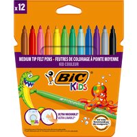 BIC KIDS Fasermaler Kid Couleur medium, 12er Kartonetui