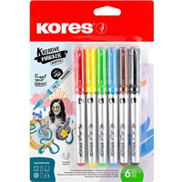 Kores Kreative Acrylmarker Acrylic, 6er Blister – Bild 2