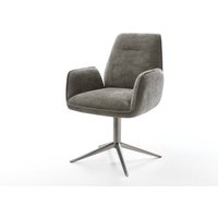 Drehstuhl Zoa-Flex Bouclé Soft Schlamm Fußkreuz Graphit 360 drehbar Wippfunktion Taschenfederkern