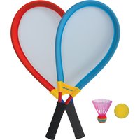 SCHILDKRÖT Giant Racket-Set, blau / rot