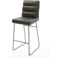 Barstuhl Pela-Flex Vintage Anthrazit Kufengestell Metall