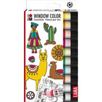 Marabu Window Color Set, LAMA, 10 x 25 ml