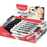 Maped Whiteboard-Marker Marker, Peps Jumbo, schwarz, 12er