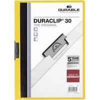 DURABLE Klemmhefter DURACLIP ORIGINAL 30, DIN A4, gelb – Bild 2