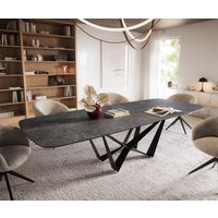 DELIFE Edge Esstisch Keramik Anthrazit
