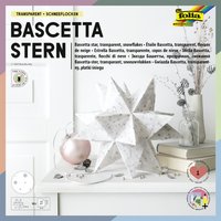 folia Faltblätter Bascetta-Stern, Transparentpapier, weiß – Bild 2