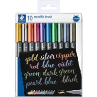 STAEDTLER Pinselstift metallic brush, 10er Etui