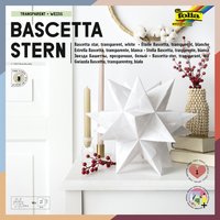 folia Faltblätter Bascetta-Stern, 200 x 200 mm, weiß – Bild 2