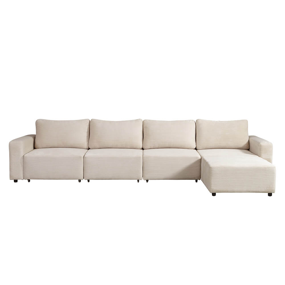Home Deluxe 4058166324702 Schlafsofa Beige – Bild 3