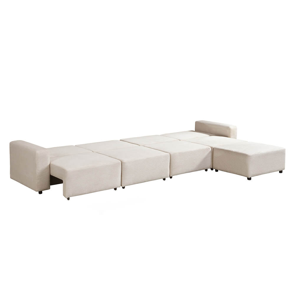 Home Deluxe 4058166324702 Schlafsofa Beige – Bild 6