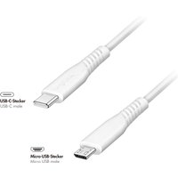 LogiLink USB 2.0 Kabel, USB-C - Micro USB-B, 3,0 m, weiß