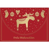 CACTUS Gutschein-Weihnachtskarte, Elch