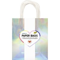 folia Papier-Tragetaschen IRISIEREND GLÄNZEND, Größe: M