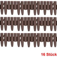 Deuba Beeteinfassung 2er-Set Braun 4,48m – Bild 2