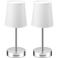 monzana® Tischlampe Lumière 2er-Set Weiß 32x13x13cm
