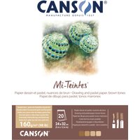 CANSON Zeichenpapier Mi-Teintes, im Block, 240 x 320 mm