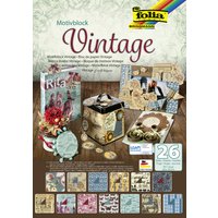 folia Motivblock, Vintage, 240 x 350 mm, 26 Blatt
