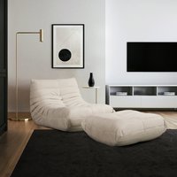 Home Deluxe 4058166284143 Relaxsessel Beige – Bild 2