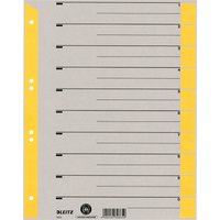 LEITZ Trennblätter, A4 Überbreite, Kraftkarton 230g/qm, gelb – Bild 2