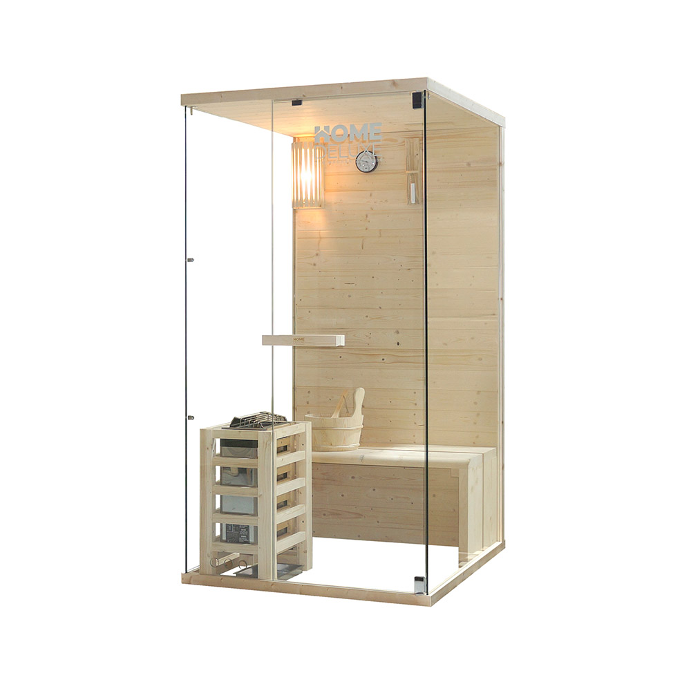 Traditionelle Sauna ARUNA - 100 x 190 cm für 1-2 Personen – Bild 4