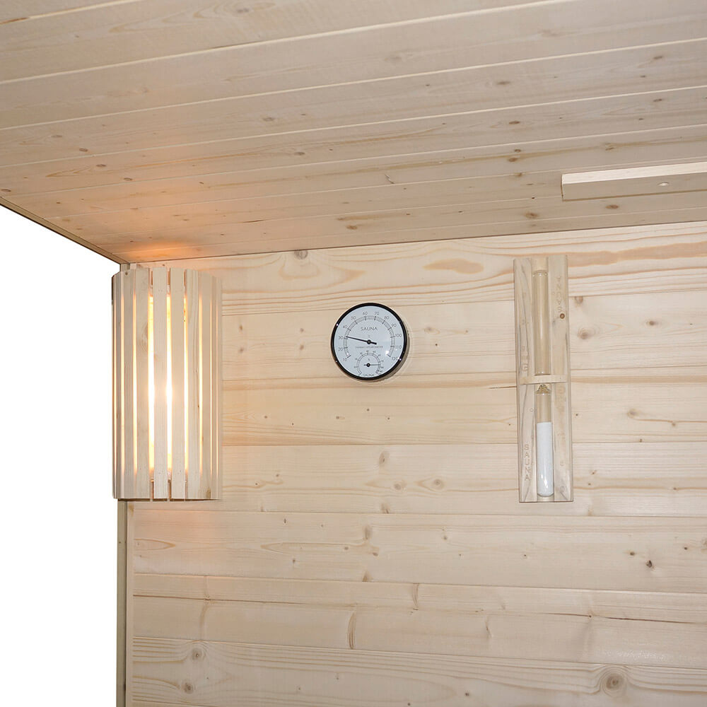 Traditionelle Sauna ARUNA - 100 x 190 cm für 1-2 Personen – Bild 6