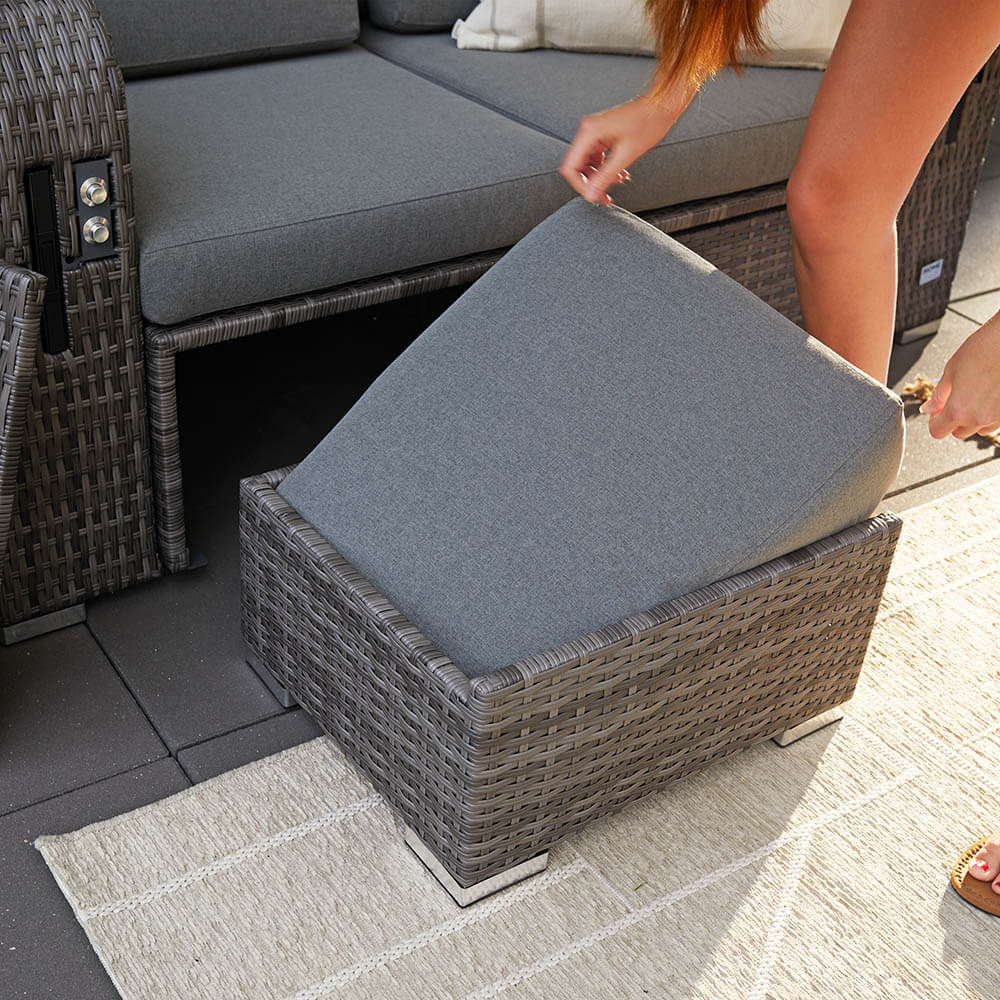Home Deluxe 4058166239563 Strandkorb Grau – Bild 5
