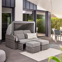 Home Deluxe 4058166239563 Strandkorb Grau