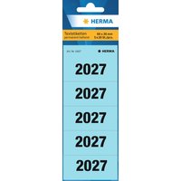 HERMA Ordner-Inhaltsschild, 2027, 60 x 26 mm, blau