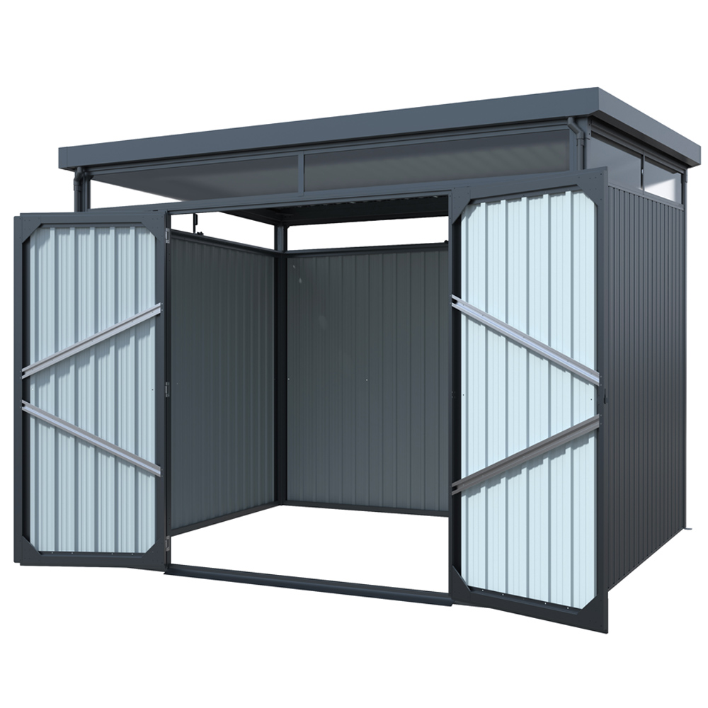 Gartenhaus LEVANTO Anthrazit - 290 x 226 cm – Bild 5