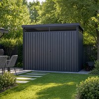 Gartenhaus LEVANTO Anthrazit - 290 x 226 cm