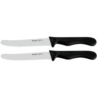 metaltex Brotzeitmesser Basic, schwarz, 2er Set
