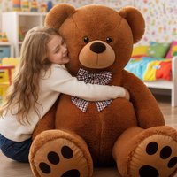 monzana Plüschtier Teddybär XXXL Braun 175cm