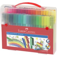 FABER-CASTELL Fasermaler CONNECTOR PEN, 80er Koffer